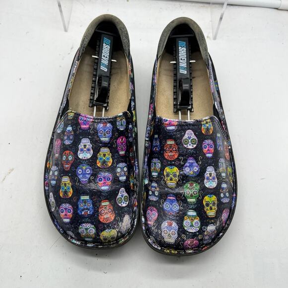 Alegria Shies Womens 38 US 8-8.5 DEBRA Sugar Skulls Professional Nursing Clog - Picture 4 of 11
